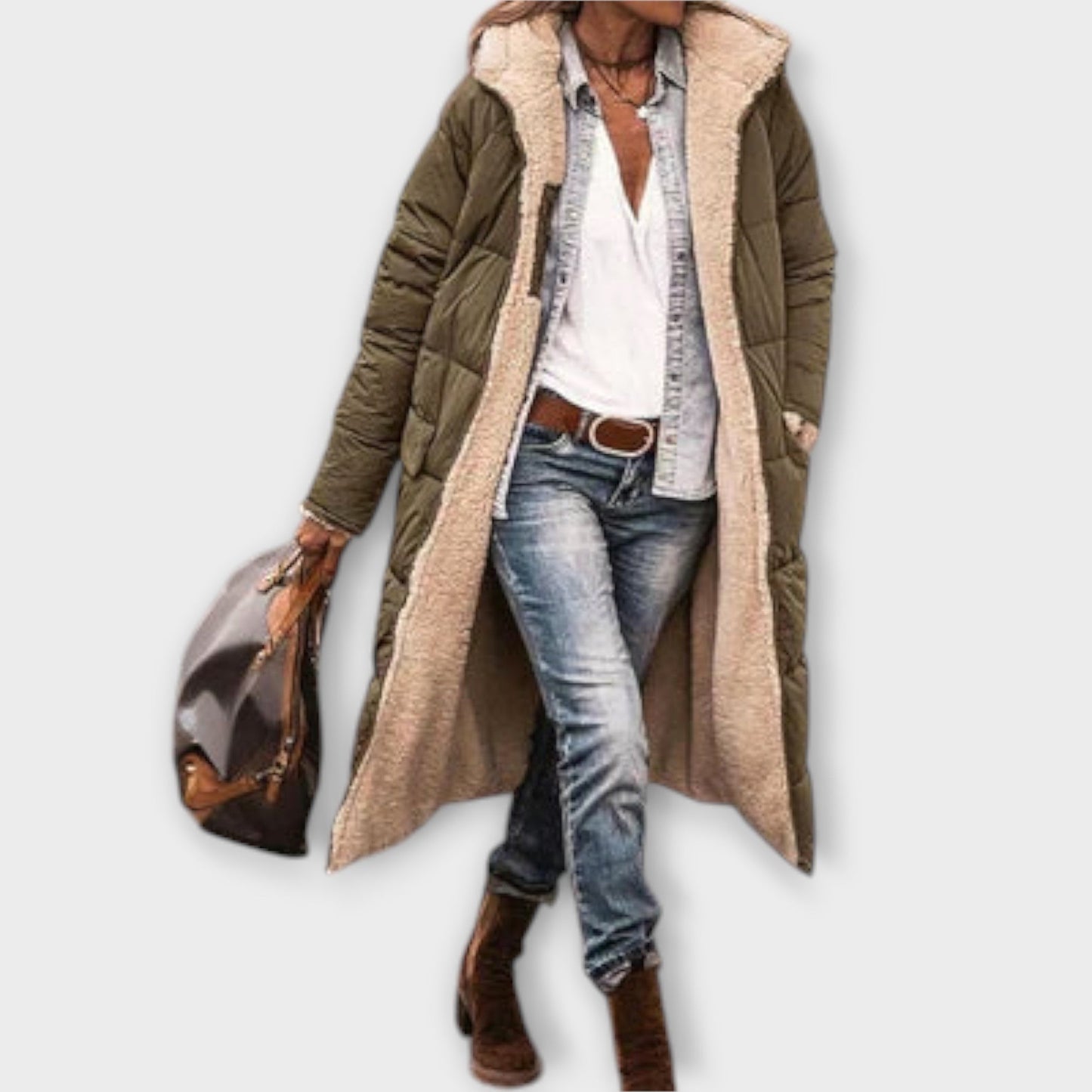 Kora™ | Kuscheliger Fell-Futter Mantel