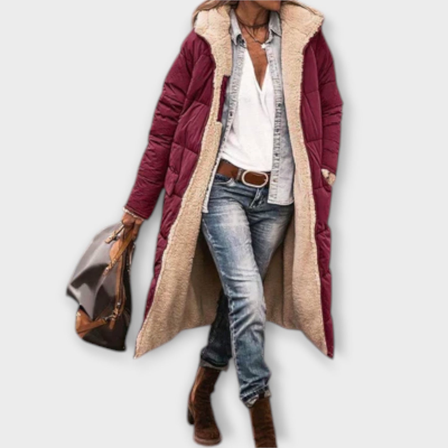 Kora™ | Kuscheliger Fell-Futter Mantel