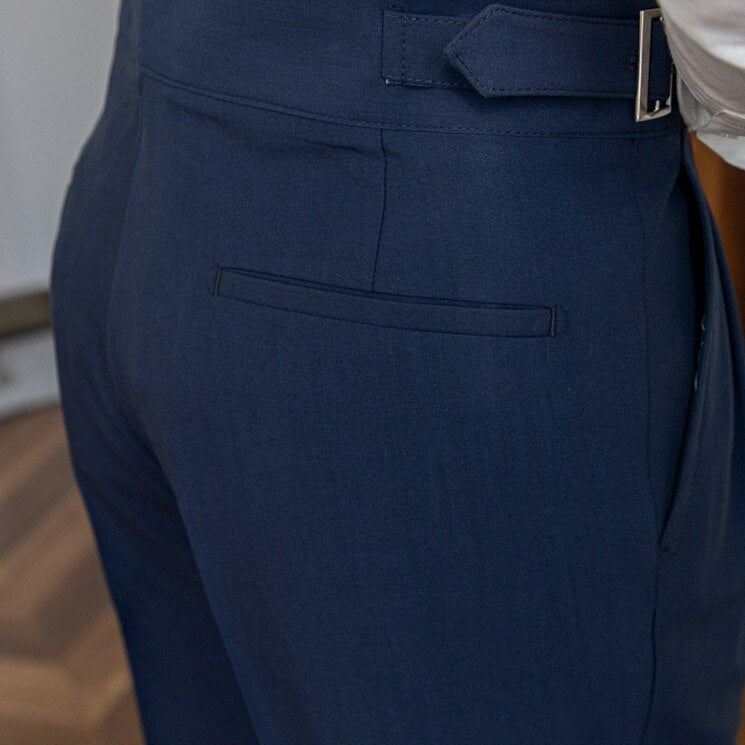 Ellis™ | Klassische Hose Mit Hoher Taille Und Schnallenverschluss Für Herren