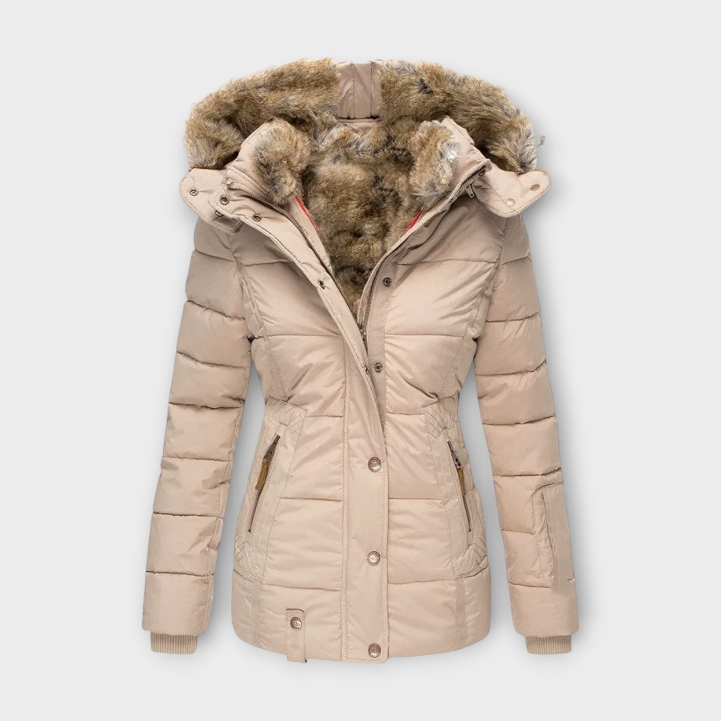 Emine™ | Kuschelige Fell-Futter Jacke