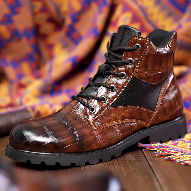 Rendell™ | Stiefel in Kroko-Optik