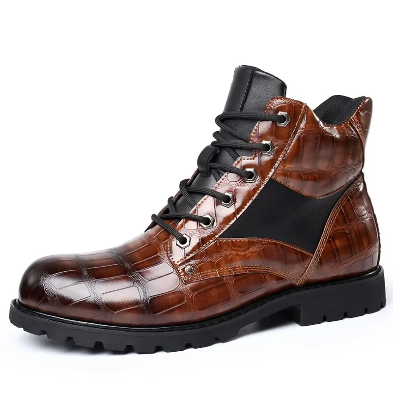 Rendell™ | Stiefel in Kroko-Optik