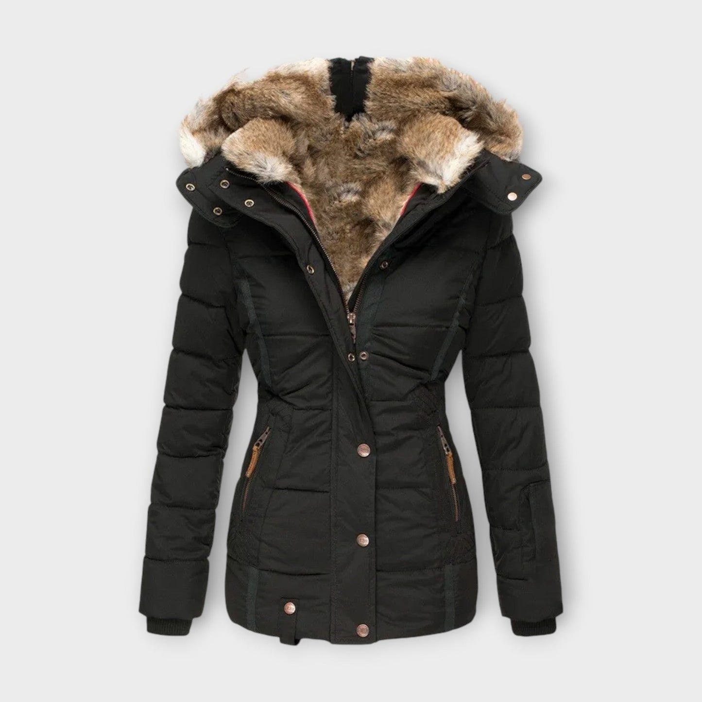 Emine™ | Kuschelige Fell-Futter Jacke